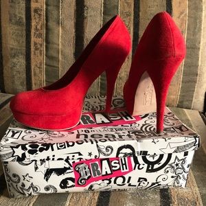 Red Suede Heels